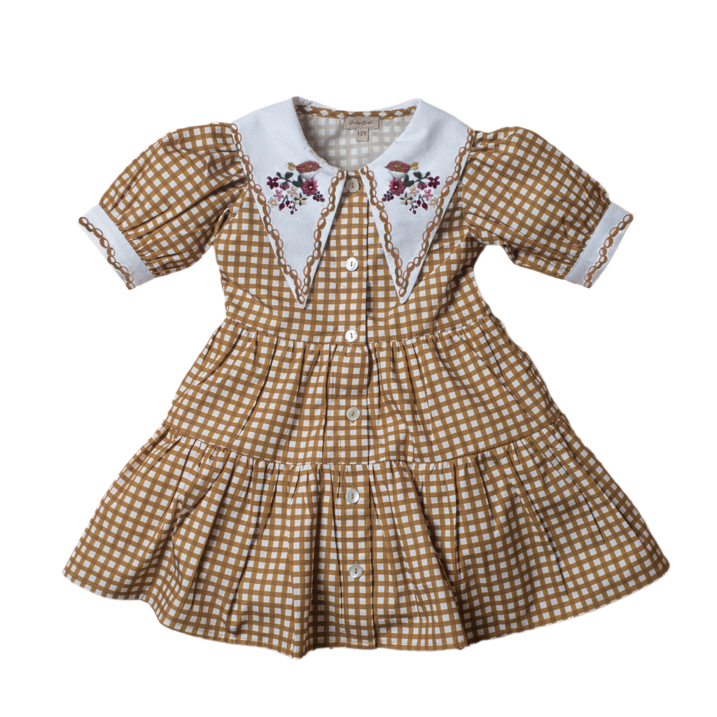 shirley Bredal I dress I Cotton I Gingham dress - Turmeric I Age 2-3Y shirley Bredal I dress I Cotton I Gingham dress - Turmeric I Age 2-3Y