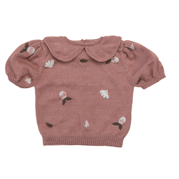 Little Buds sweater - Blush