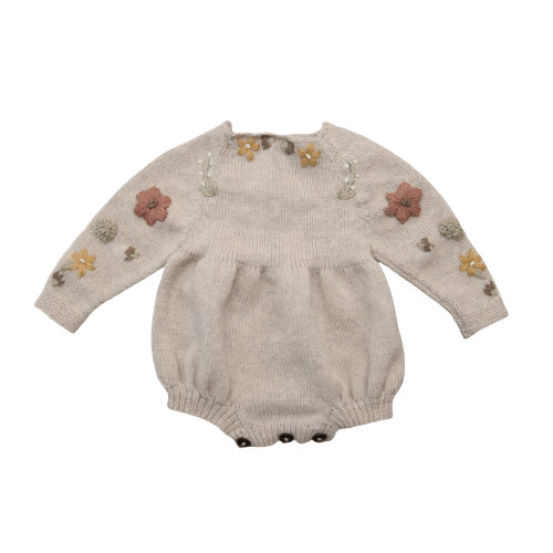 Flora romper - Barley