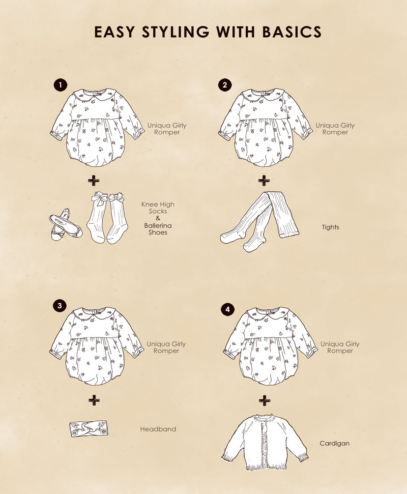 Uniqua Girly Romper Illustration How to Style