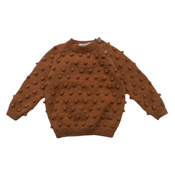bubble sweater - caramel