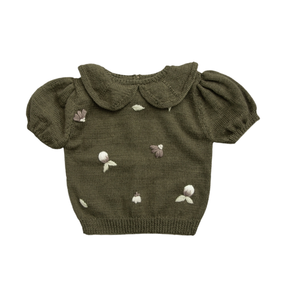 Little Buds sweater - Moss