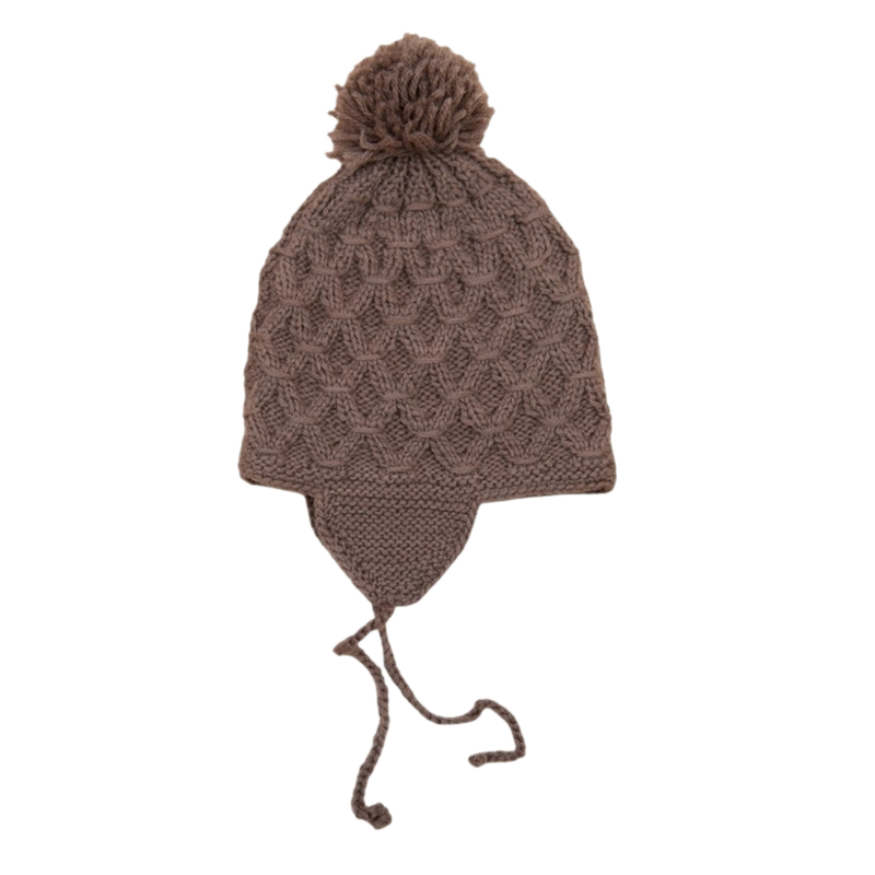 Smock hat (baby) - Nutty Brown