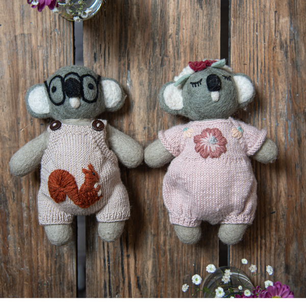 Koala Cuteness: Discover the Charm of Handfelted Wool Dolls