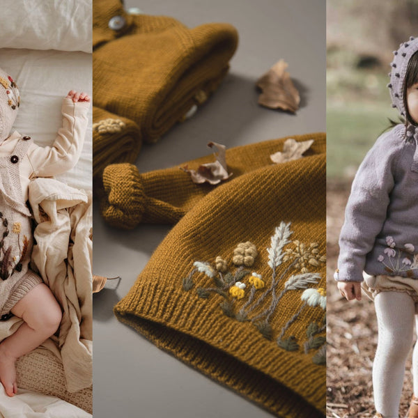 Knit Sweater - Golden – Wild Flower Baby
