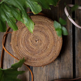 Round boho bag (Mama) - Smoke