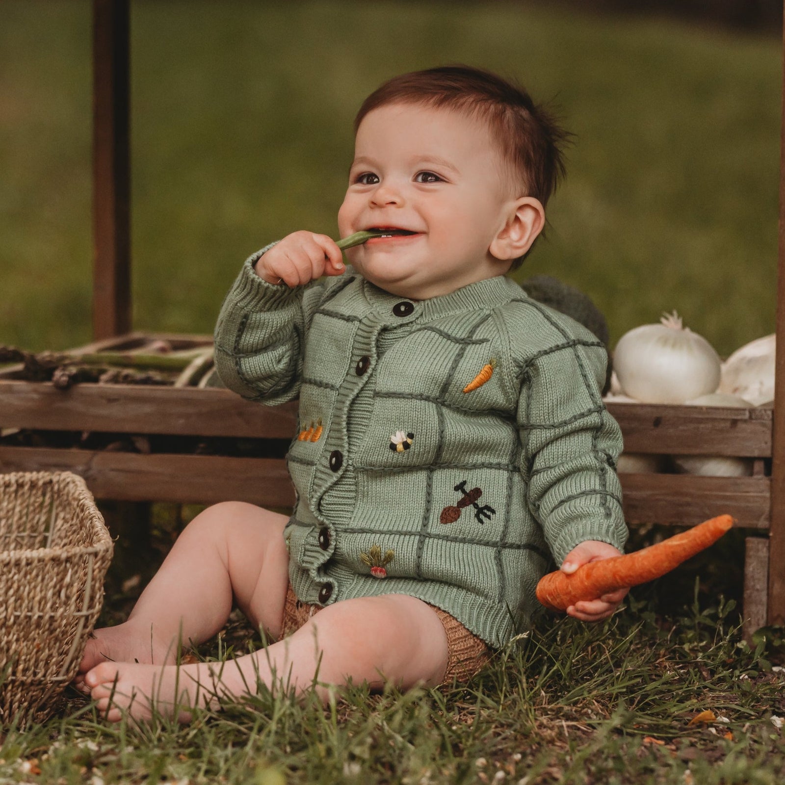 Little Farm Cardigan - Sage | Shirley Bredal Online Shop Little Farm Cardigan - Sage | Shirley Bredal Online Shop
