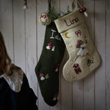 Personalized Mushroom Stocking - Moss