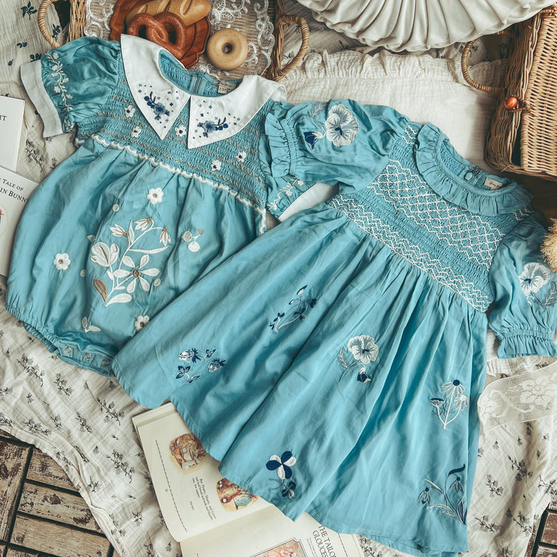 Nila dress - Dove Blue