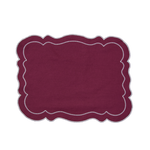 Set of 6 Embroidered Dot placemats - Grape