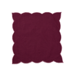 Heirloom Scalloped Napkin - Grape