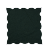 Heirloom Scalloped Napkin - Green