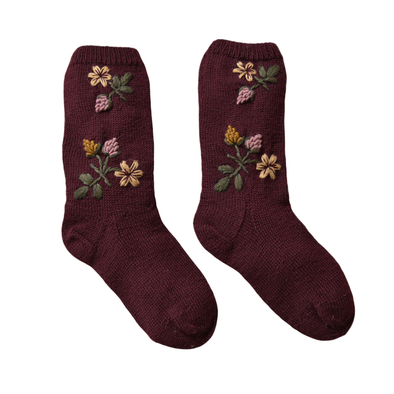 Blackberries socks (Women) - Grape