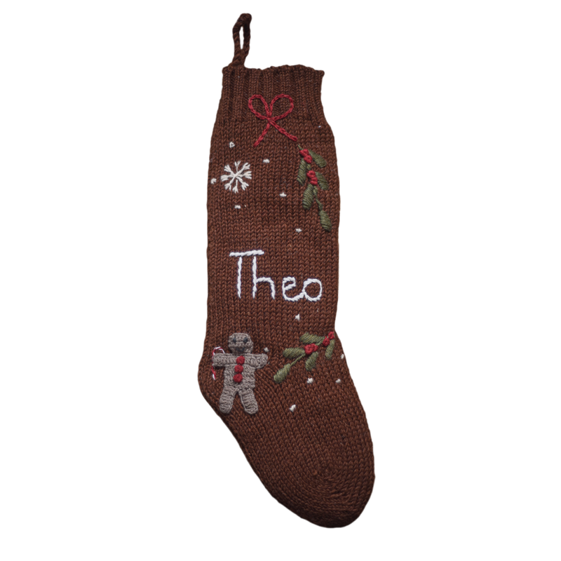 Personalized Christmas Stocking - Caramel