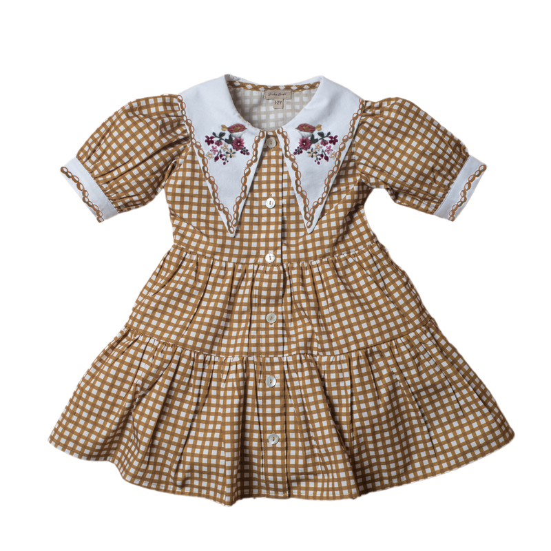 cotton gingham dress fabric Gingham Check Yarn-Dyed Fine Cotton Shirting - Royal Blue/Off-White