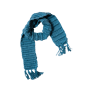 Crochet scarf - Petroleum
