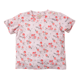 Strawberry jersey T-shirt - Dahlia