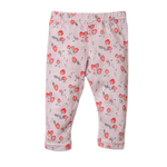 Strawberry jersey leggings - Dahlia