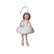 Ballerina Ornament - White