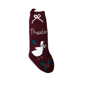 Personalized Goose Stocking - Dark Grape