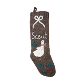 Personalized Goose Stocking - Nutty Brown