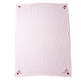 Personalized Softy Blanket with strawberries - Pink