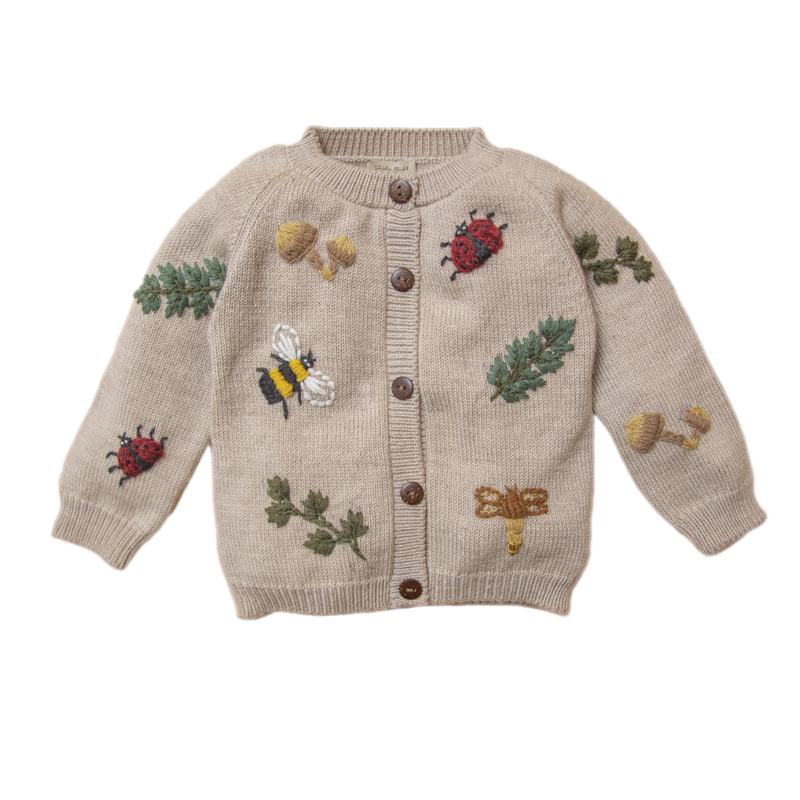 Bugs Life cardigan - Barley