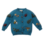 Bugs Life cardigan - Petroleum