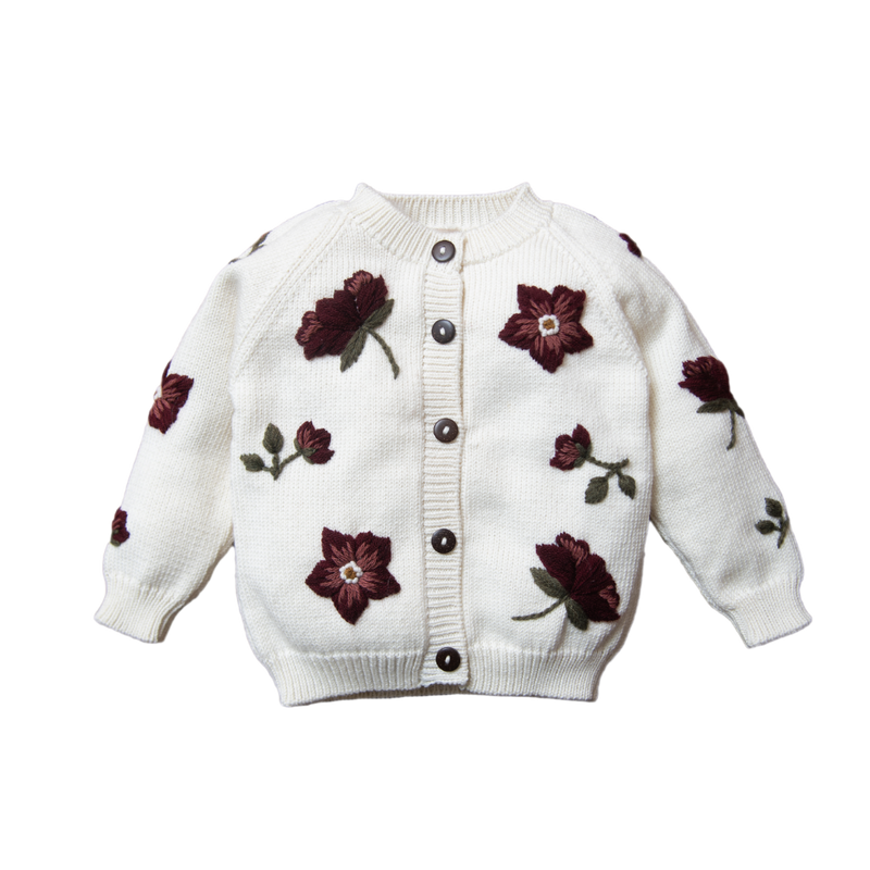 Hellebores cardigan Cream White Shirley Bredal Online Shop