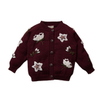 Hellebores cardigan - Grape