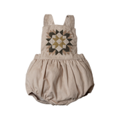 Patchwork romper - Oats