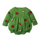 Apple romper - Leek Green