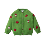 Apple cardigan - Leek Green