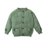 Clover cardigan (Cotton) - Sage