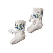 Blueberries footies (Cotton) - Marshmellow