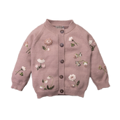 Botanical cardigan (Cotton) - Dahlia