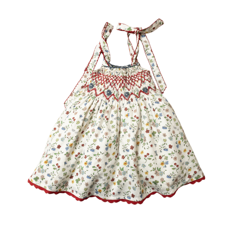 strap floral dress for kids