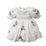 volume dress with flowers for kids