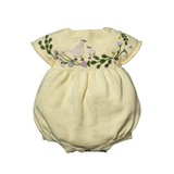 Spring Geese romper (Cotton) - Butter Lemon
