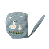 Spring geese bonnet (Cotton) - Duck Blue