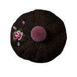Heirloom Rose beret - Chocolate