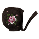 Heirloom Rose bonnet - Chocolate