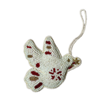 beaded dove christmas ornament