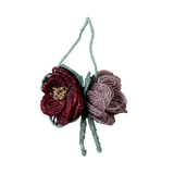 beaded hellebore ornament