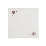 Heirloom Rose blanket - Cream White
