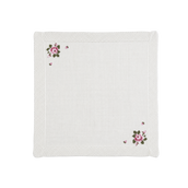 Heirloom Rose blanket - Cream White