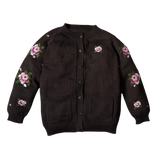 Heirloom Rose cardigan (Women) - Chocolate