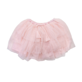 Pink tutu skirt on a white background