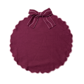 Christmas Bow placemat - Grape