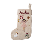 Personalized Ballerina Stocking, Cream White - Skin color 1